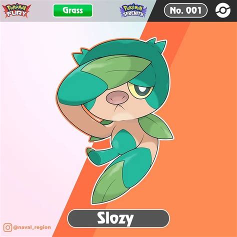 Faithpoet_fakemon on Instagram: "Check Out the Grass Type Sloth Slozy 🌿 for Pokemon Fury and ...