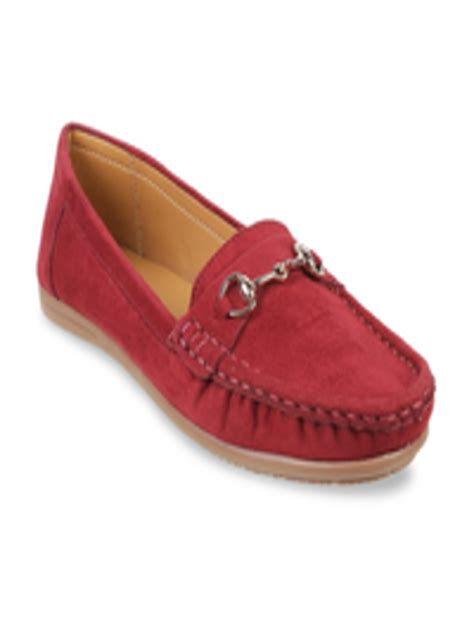 Buy Metro Women Maroon Loafers Casual Shoes For Women 15775860 Myntra