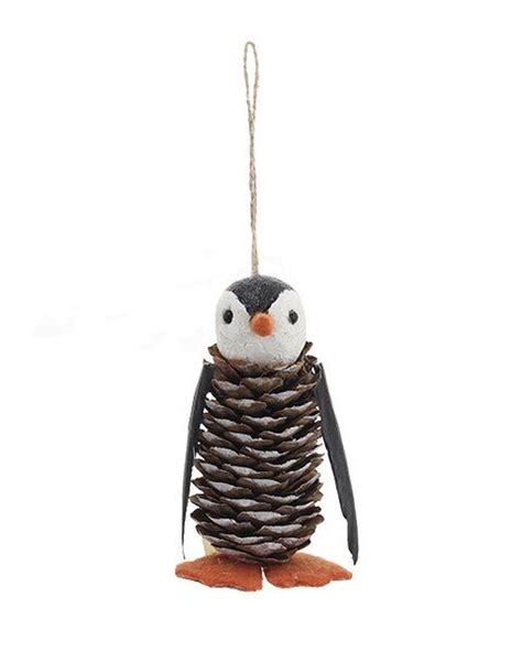 Youll Love The Pine Cone Penguin Hanging Figurine Ornament At Wayfair