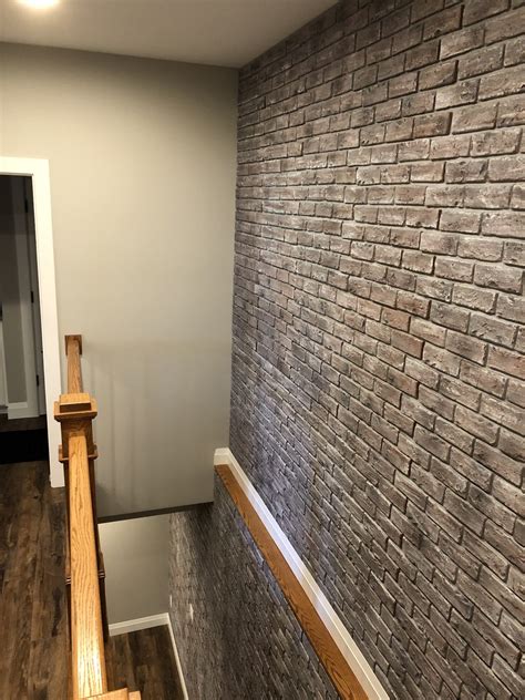 Brian S Brick Veneer Staircase Accent Wall Genstone