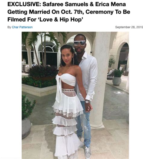 Erica Mena And Safaree Samuels Get Married See Their Wedding Reception