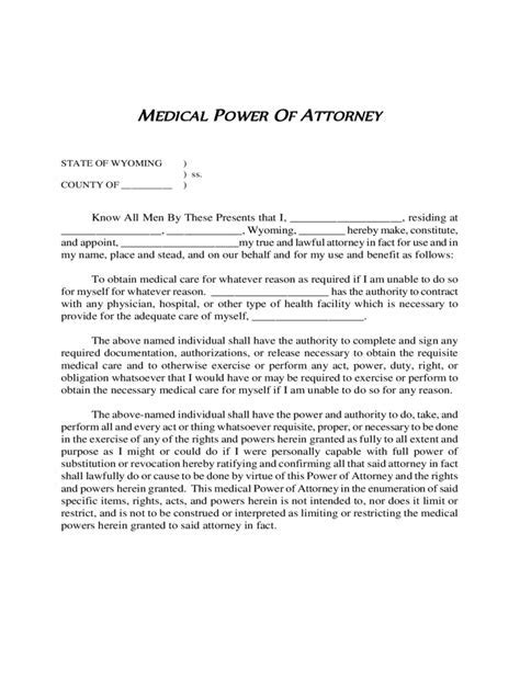 Virginia Medical Power Of Attorney Form Pdf