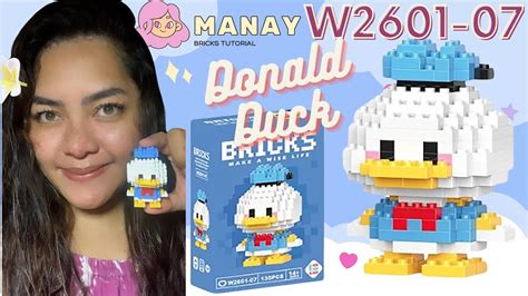 How To Build Donald Duck W Lego Mini Bricks Tutorial Bahasa