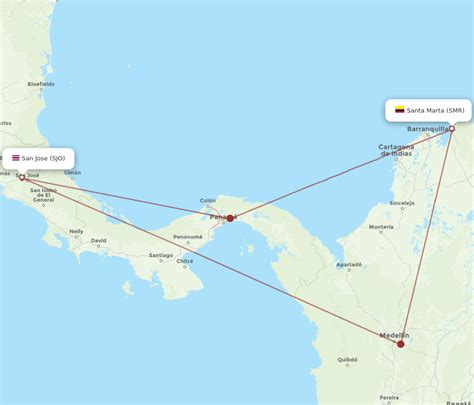 Flights From San Jose To Santa Marta Sjo To Smr Flight Routes