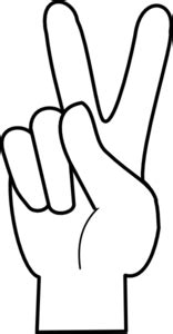 Finger Peace Sign - ClipArt Best