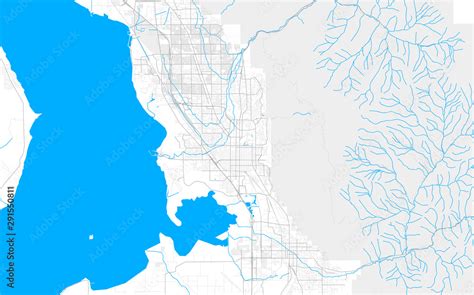 Rich detailed vector map of Provo, Utah, USA Stock Vector | Adobe Stock