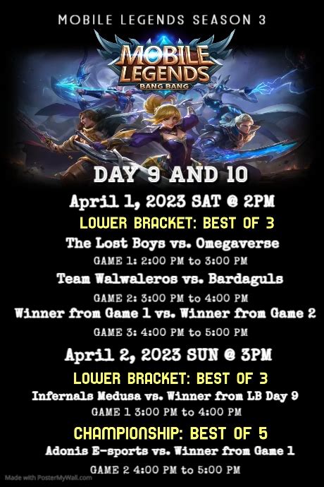 Mobile Legends Tournament Invitation Template Postermywall