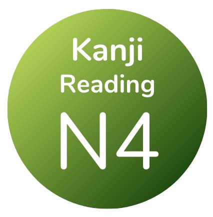 JLPT N4 Kanji - Reading Test on N4 Kanji vocabulary! Smile Nihongo ...