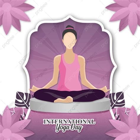 Yoga Meditation Png Transparent Yoga Day Meditation On The Lake Flower