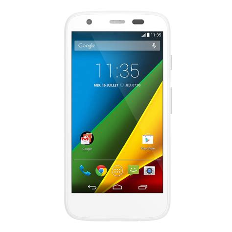 Motorola Moto G 4g 8 Go Blanc Mobile And Smartphone Motorola Sur