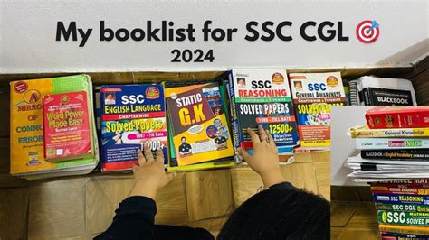 My BOOKLIST For SSC CGL 2024 SSC ASPIRANT VLOG 001 YouTube