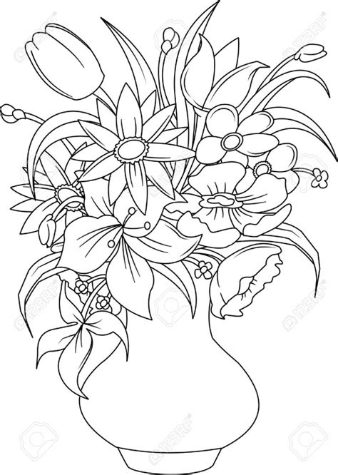 Bunch Of Flowers Drawing at GetDrawings | Free download