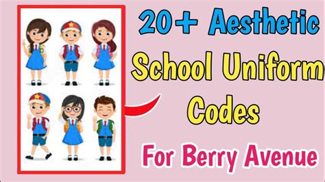 20 Aesthetic School Uniform Codes For Roblox Berry Avenue 2024