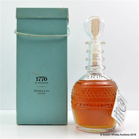 Seagrams 1776 Tiffany Decanter 45 Quart The 65th Auction Scotch