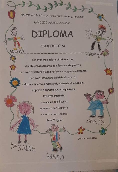 Pin Di Rosanna Mascanzoni Su Diplomi Scuola Materna Festa Diploma Di