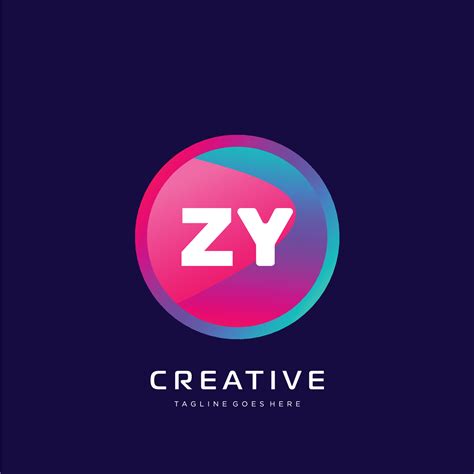 ZY initial logo With Colorful template vector. 23615143 Vector Art at ...