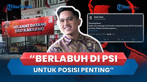 Cuitan Politisi Akbar Faizal Sebut Ada Keluarga Inti Jokowi Gabung Psi