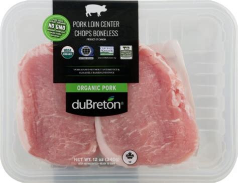 Organic Boneless Pork Chops 12 Oz Harris Teeter