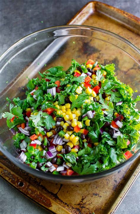 Mexican Kale Salad With Cilantro Lime Dressing Peas And Crayons