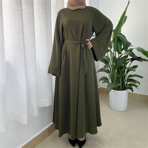 Roupas Tnicas Eid Dubai Abaya Vestido Maxi Solto Para Mulheres