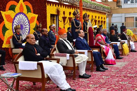 The President Of India Smt Droupadi Murmu Witnessing The 74th Republic