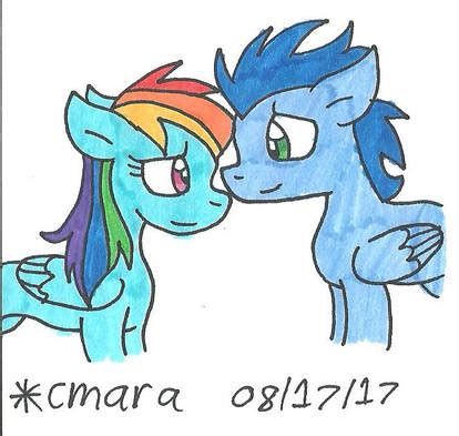 3071376 Safe Artist Cmara Derpibooru Import Rainbow Dash Soarin