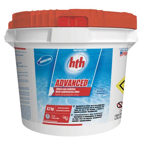 Hth Advanced Kg Chlore Non Stabilis En Galet G Pour La Piscine