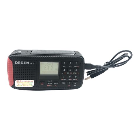 Degen Cy Emergency Fm Mw Sw Solar Bluetooth Mp Usb Plug Crank Radio