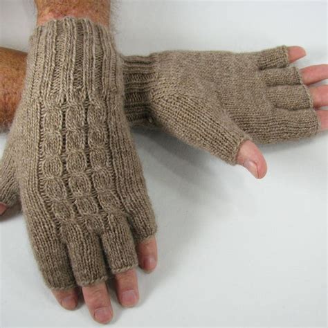 Men Fingerless Glove Etsy