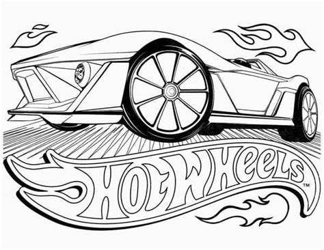 Omalovánky k vytisknutí Hot Wheels Omalovanek cz