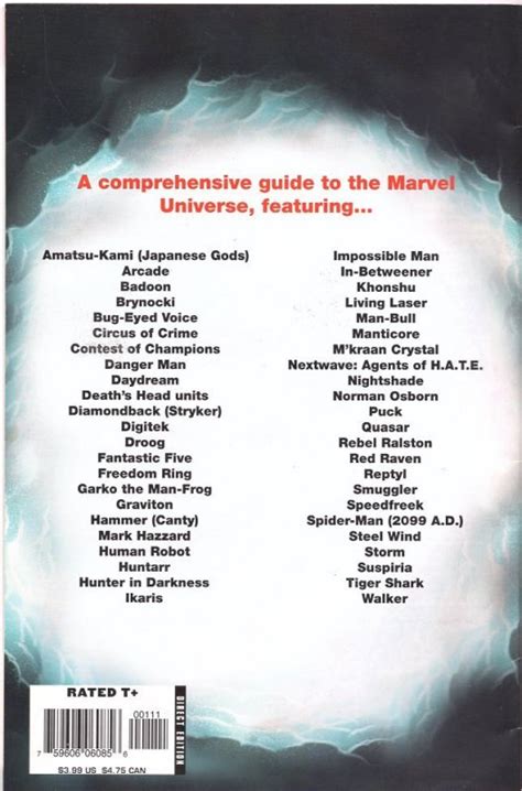 All New Official Handbook Of The Marvel Universe A To Z Update 1