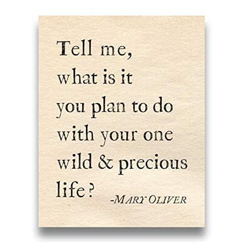 ‘your One Wild And Precious Life Mary Oliver Poetry