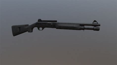 Benelli M4 3d Model By Rocky Rocknburn [8e4f215] Sketchfab