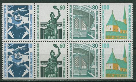 Berlin Heftchenblatt 1989 Sehenswürdigkeiten SWK H Blatt 23 postfrisch