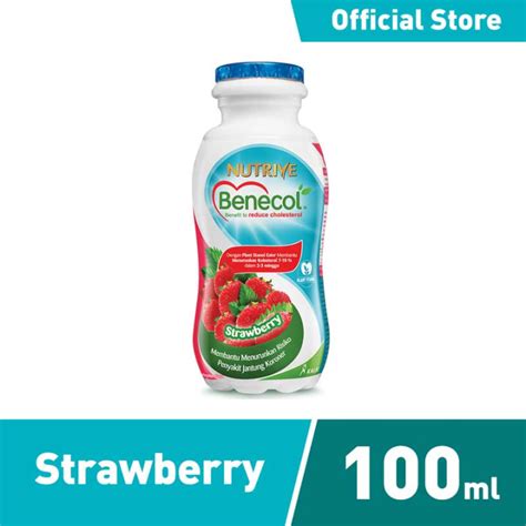 NUTRIVE Benecol Strawberry Non Sugar 100 Ml Lazada Indonesia