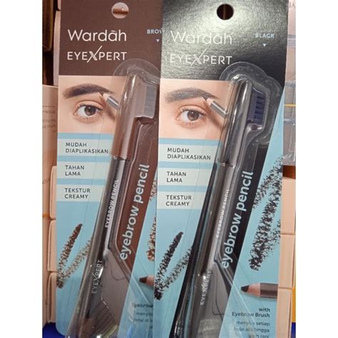 Jual Wardah Eyexpert Eyebrow Pencil Black Blister Wardah Eyexpert