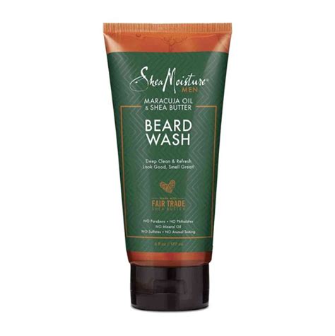 Sheamoisture Men NETTOYANT À BARBE À LHUILE DE MARACUJA ET AU BEURRE