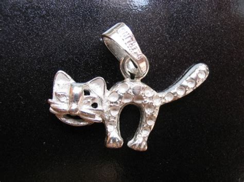 Dije De Gato Mascota En Plata Fina Sterling Silver En