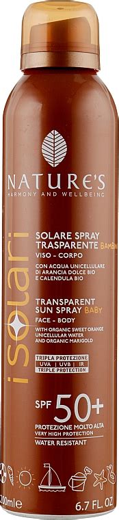 Nature S I Solari Spray Spf Spray Solare Trasparente Per Viso E