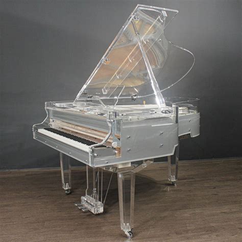 Luxurious LED Crystal Grand Piano Transparent Crystal Grand Pianos