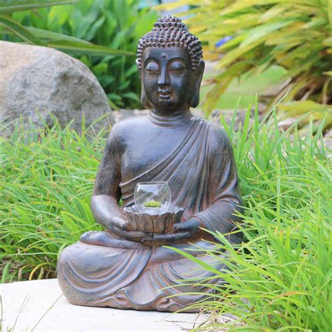 Life Size Garden Religious Sitting Stone Buddha Sculpture