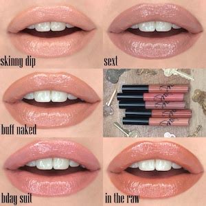 DNA Nude Collection Lip Gloss All Pieces Bday Suit In The Raw Buff