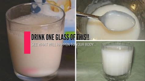 Drink One Glass Of This Rice Water Recipe And See What Will Happen To Your Body Youtube