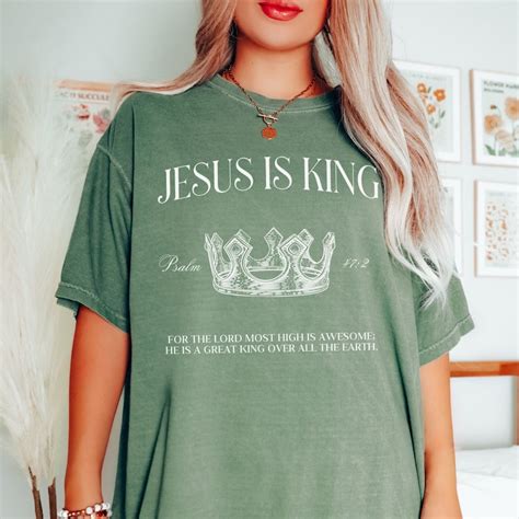 Jesus Is King Shirt Etsy