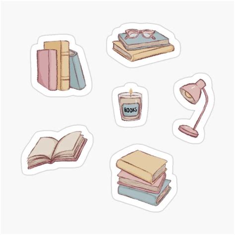 Book Lovers Pack Sticker For Sale By Zephyr Studio In Books