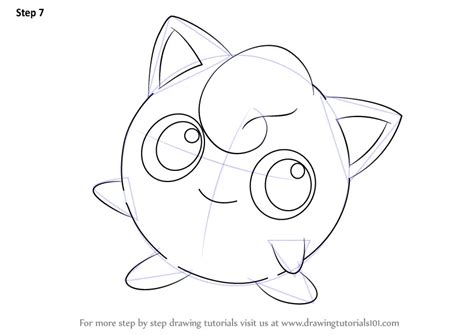 Learn How To Draw Jigglypuff From Pokemon Pokemon Step By Step