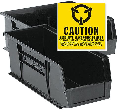 ESD Safe Stacking Bins | ESD Conductive Storage Bins | Simplastics®