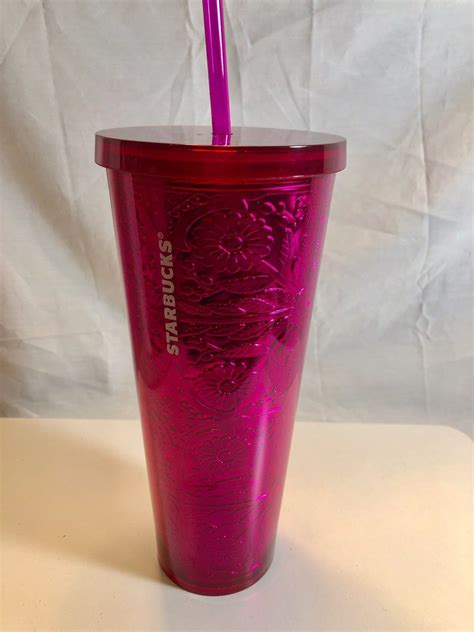 Starbucks Pink Tumbler On Mercari Starbucks Coffee Cups Custom