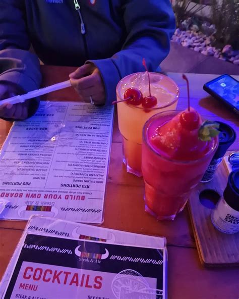 Menu at Steak & Ale restaurant, Durban