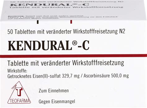 KENDURAL C prolonged-release tablets, pack of 50 : Amazon.de: Health ...